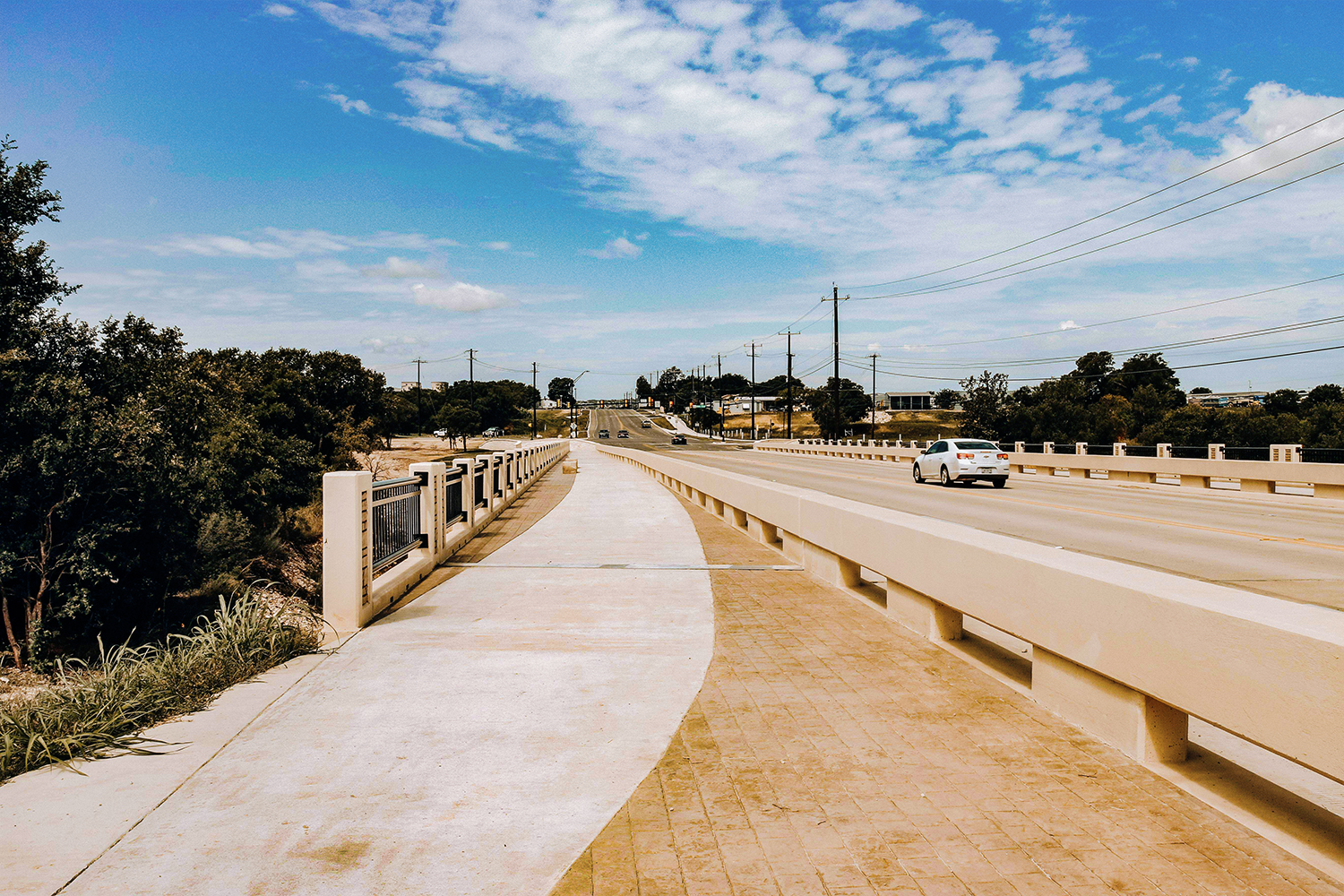 Sidewalk at Lookout Road Bridge