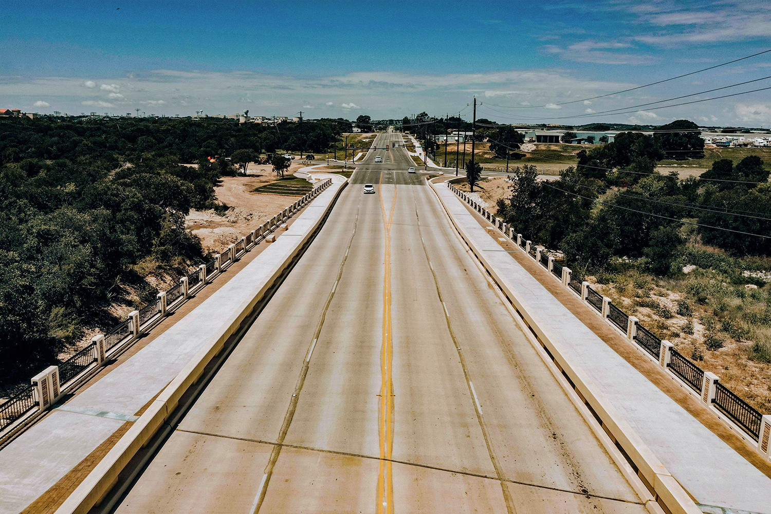 Aerial view of Lookout Road Bridge