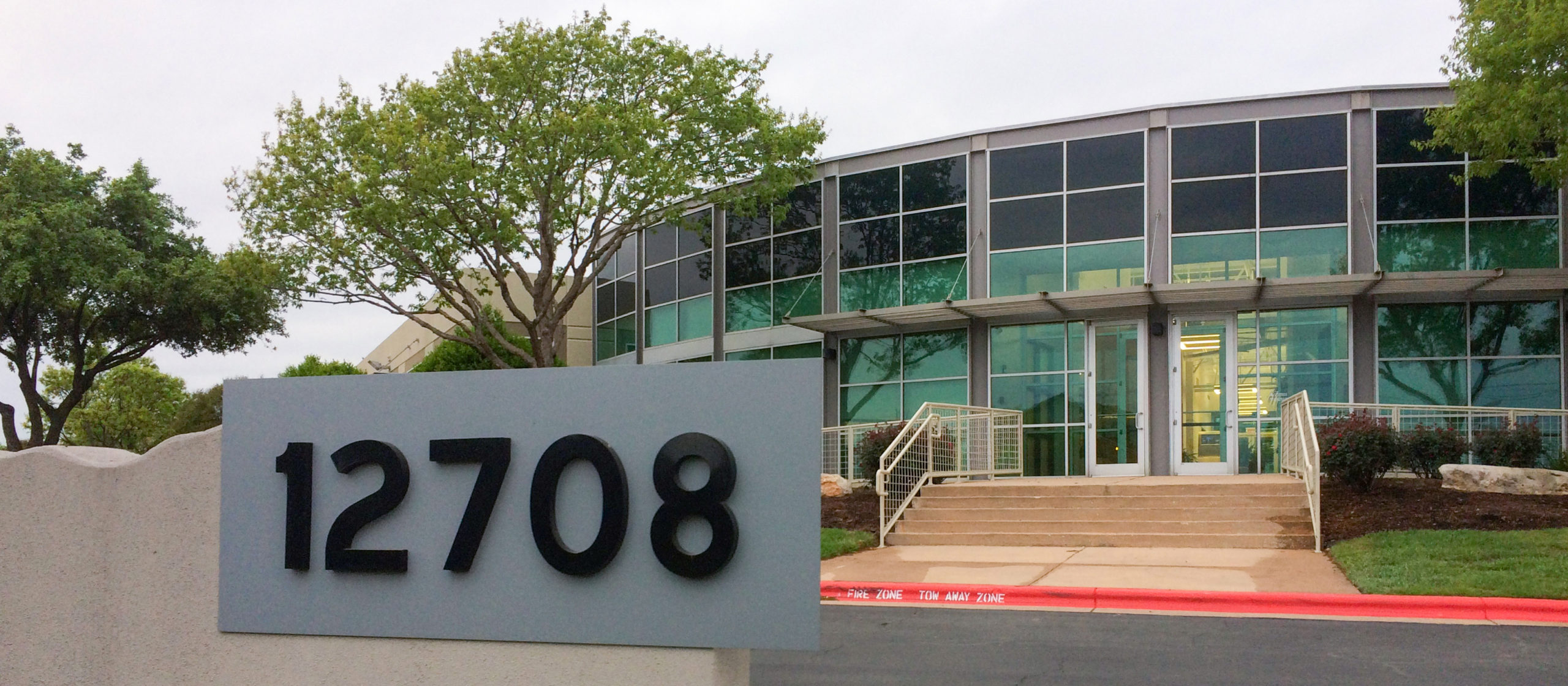 Aguirre & Fields Austin office building entrance