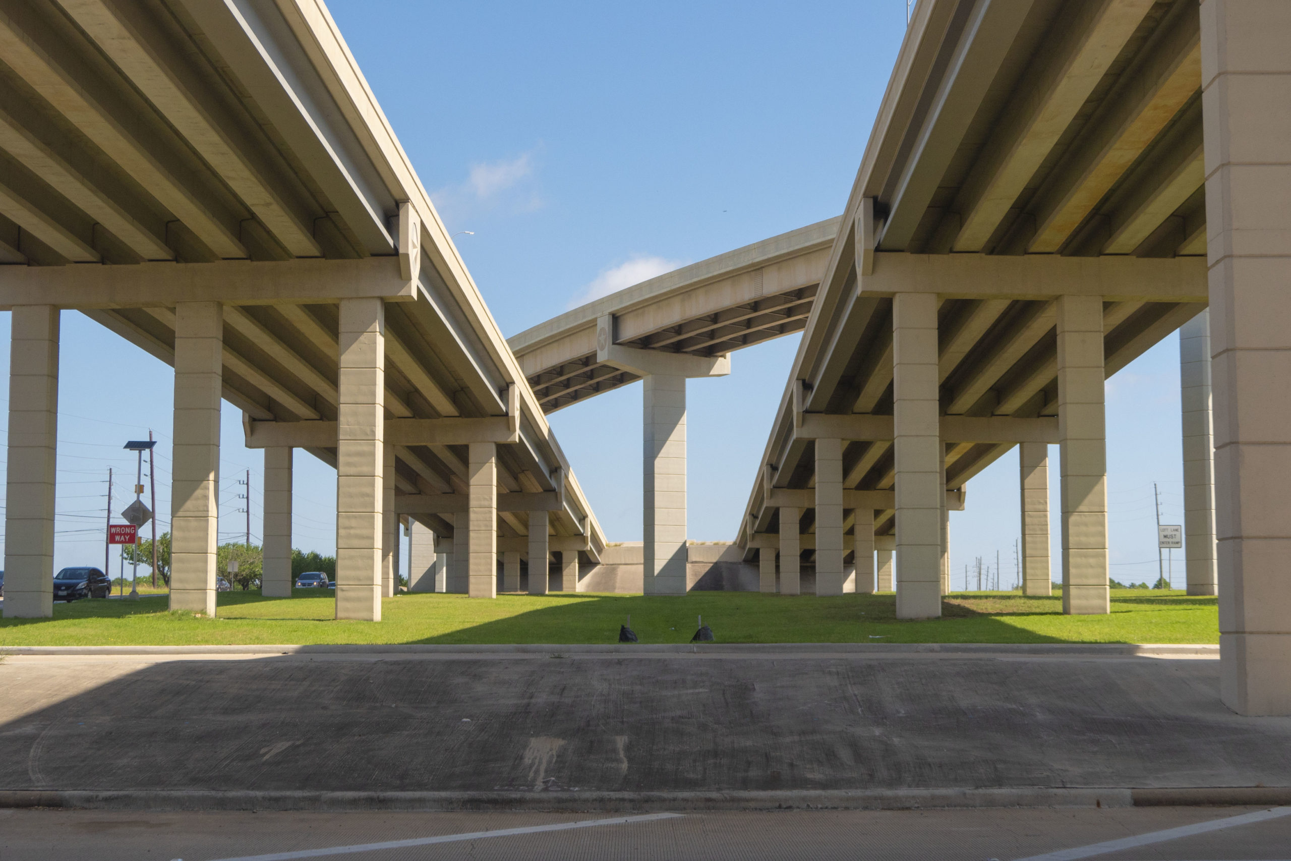 SH 99 and Westpark Tollway Interchange view from lower level