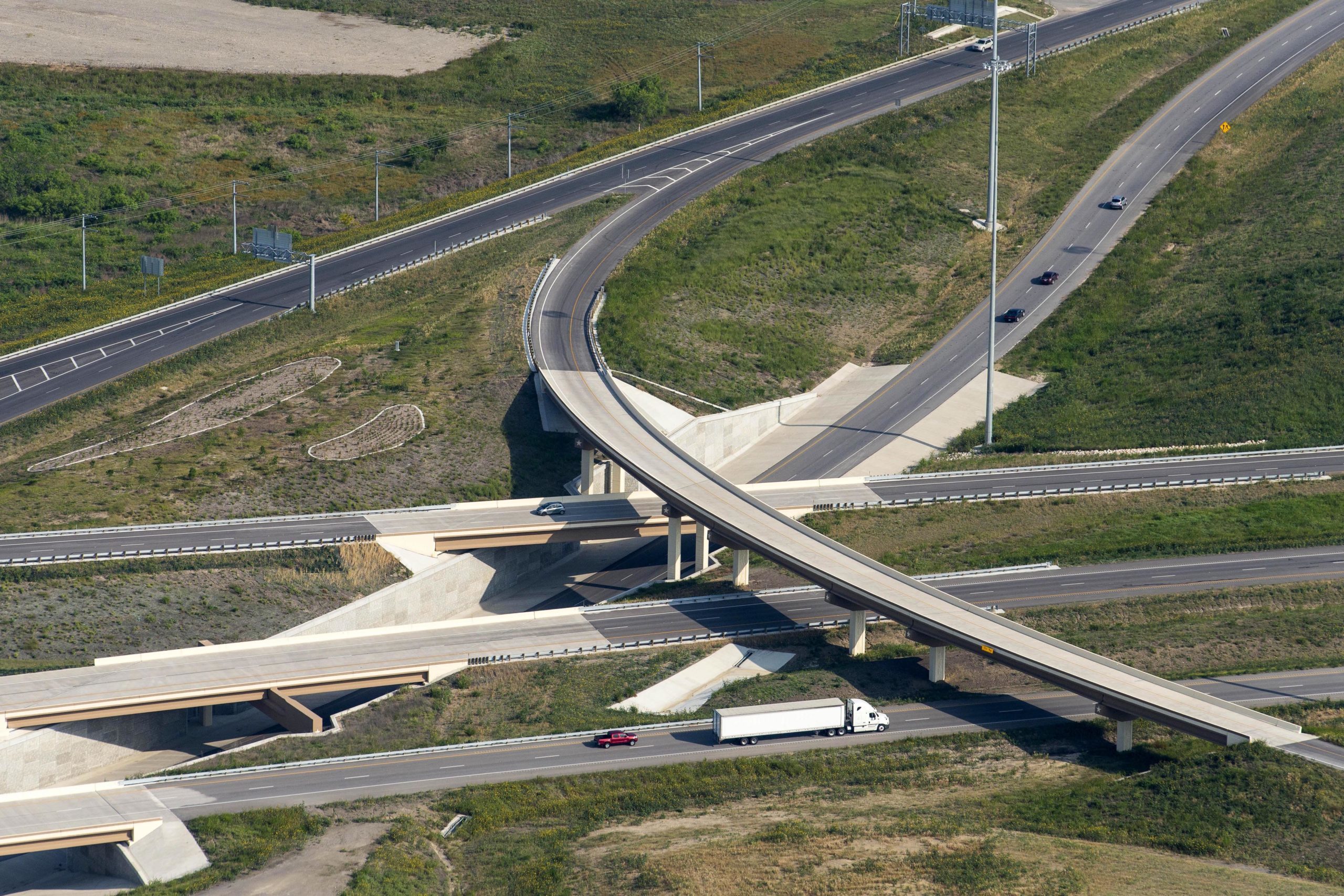 Interchange Aerial 2 - SH130 & US183 Interchange (Looking Southeast)