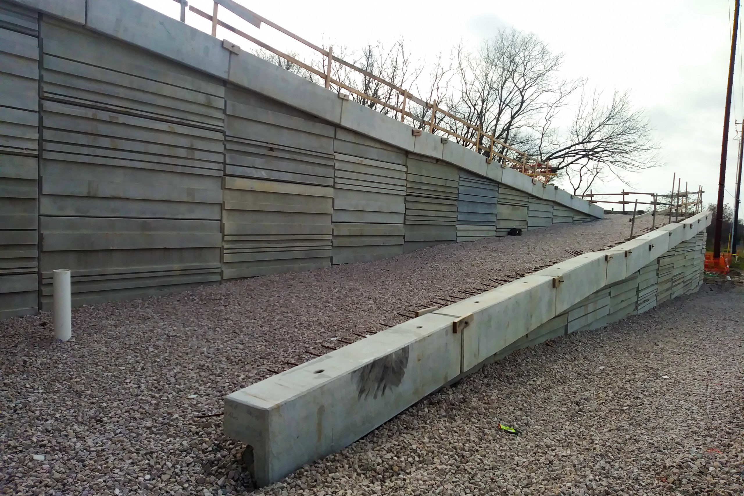 Walkway ramp at US 183 Project