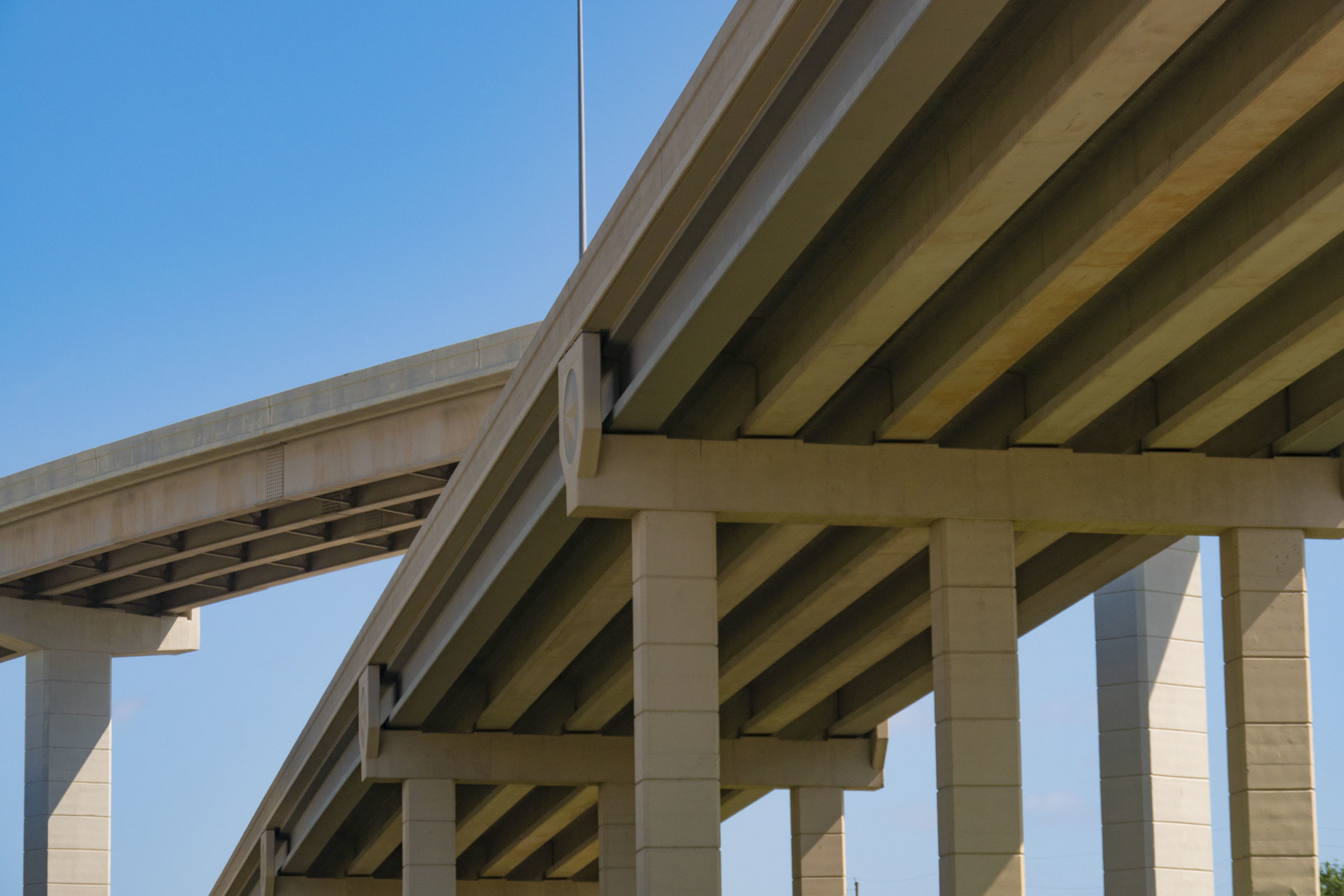 View of SH 99 and Westpark Tollway Interchange from lower level