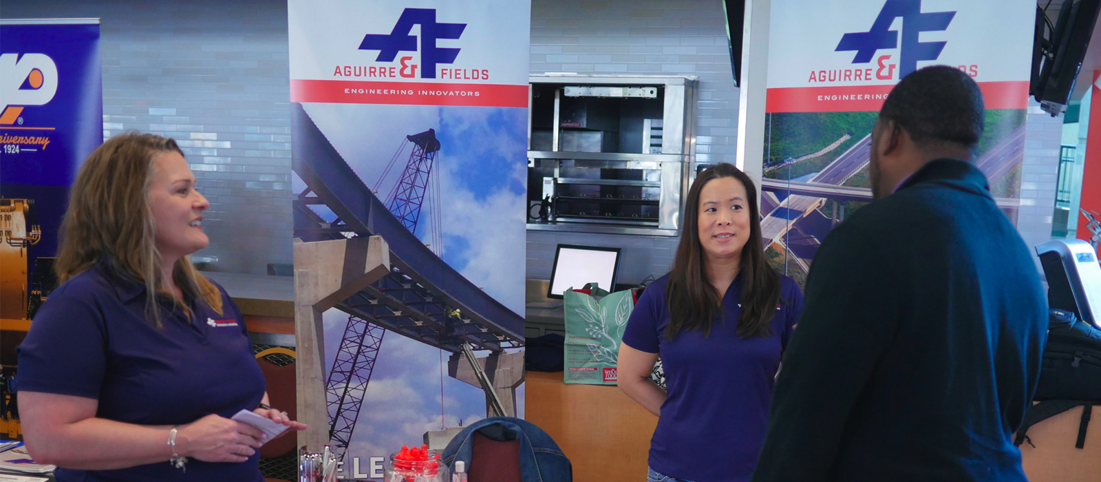Aguirre & Fields recruiters speaking to applicant