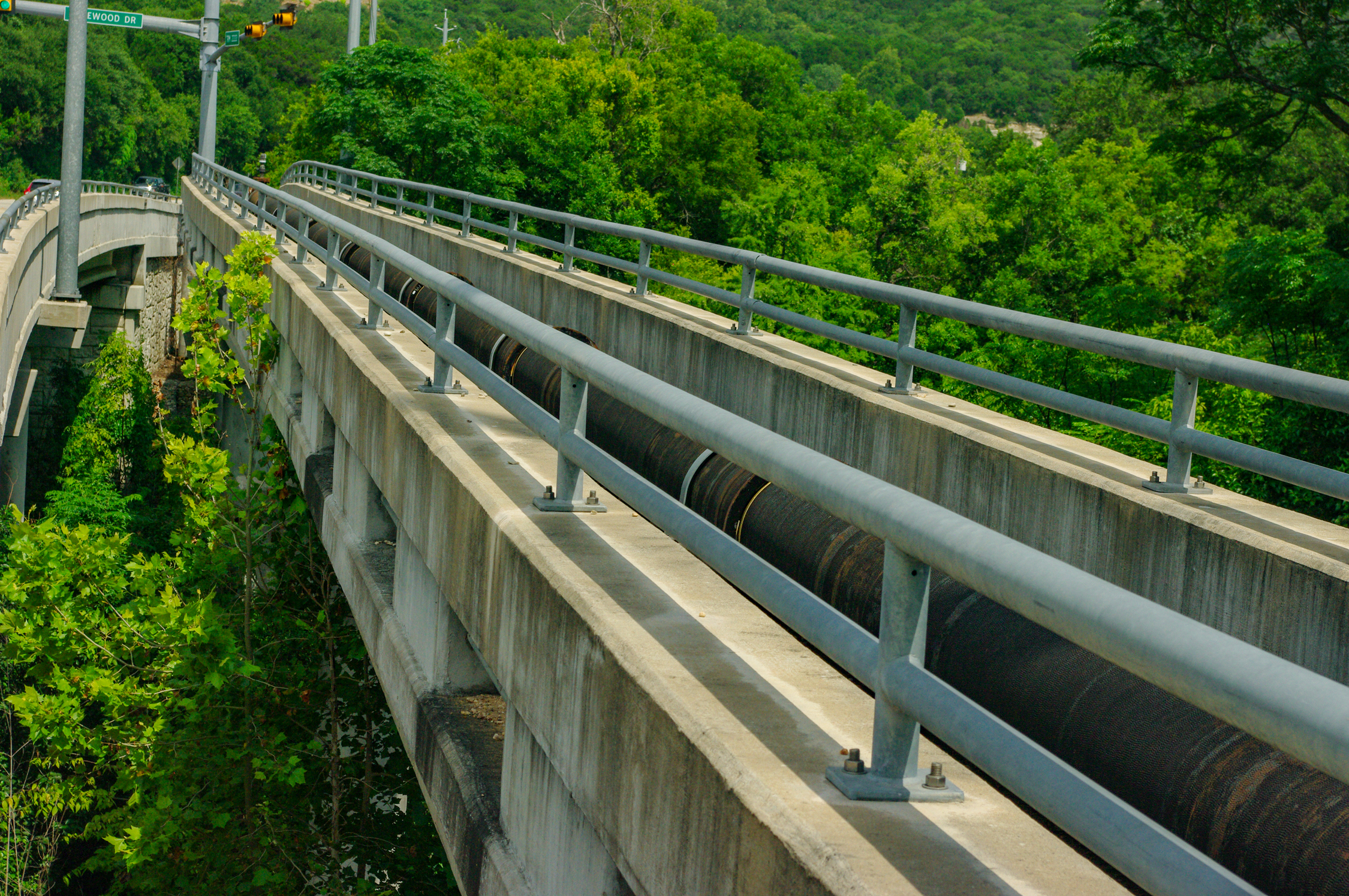 Utility Bridge Over Bull Creek