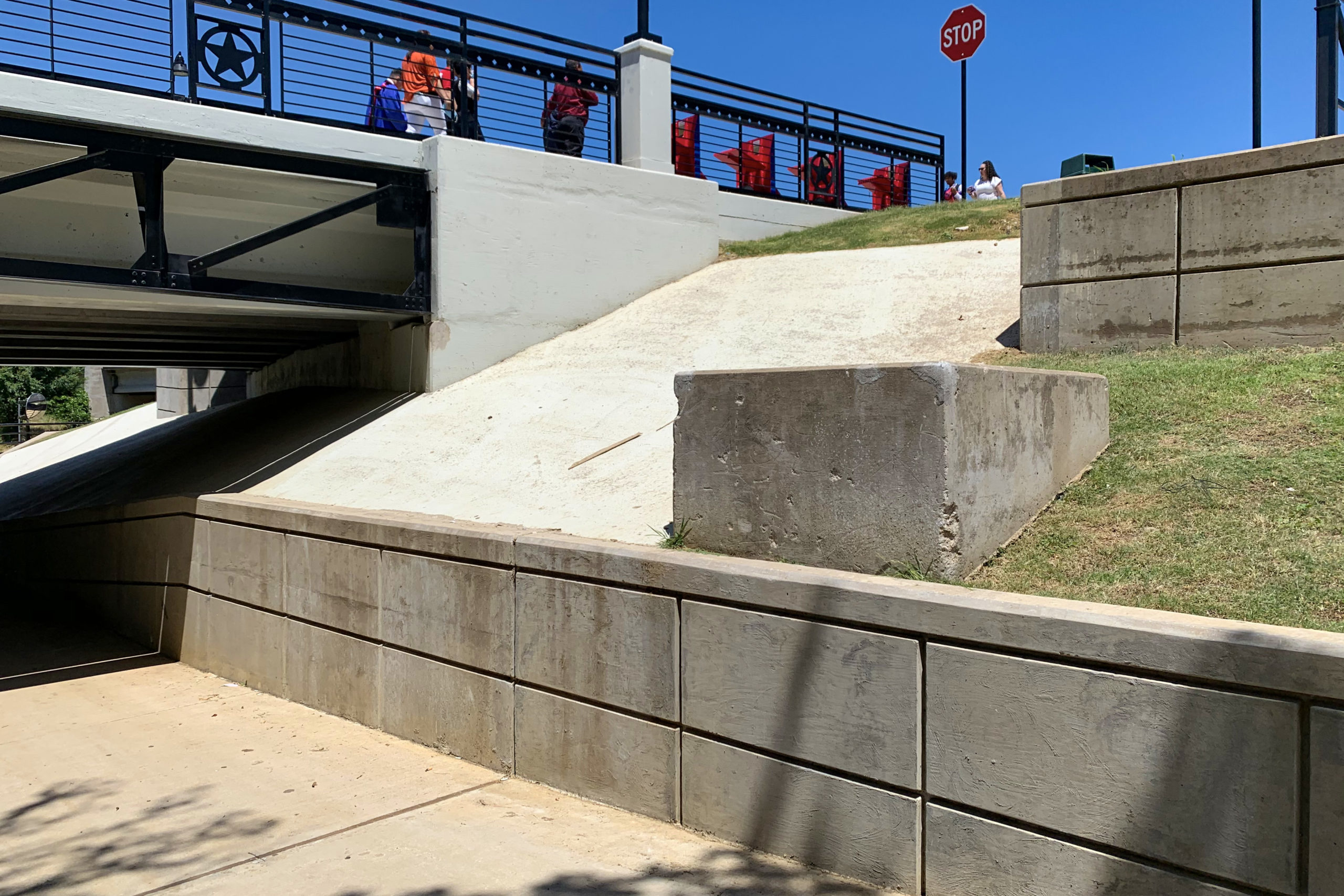 Walkway at Arlington Bridge at Rangers Lot R