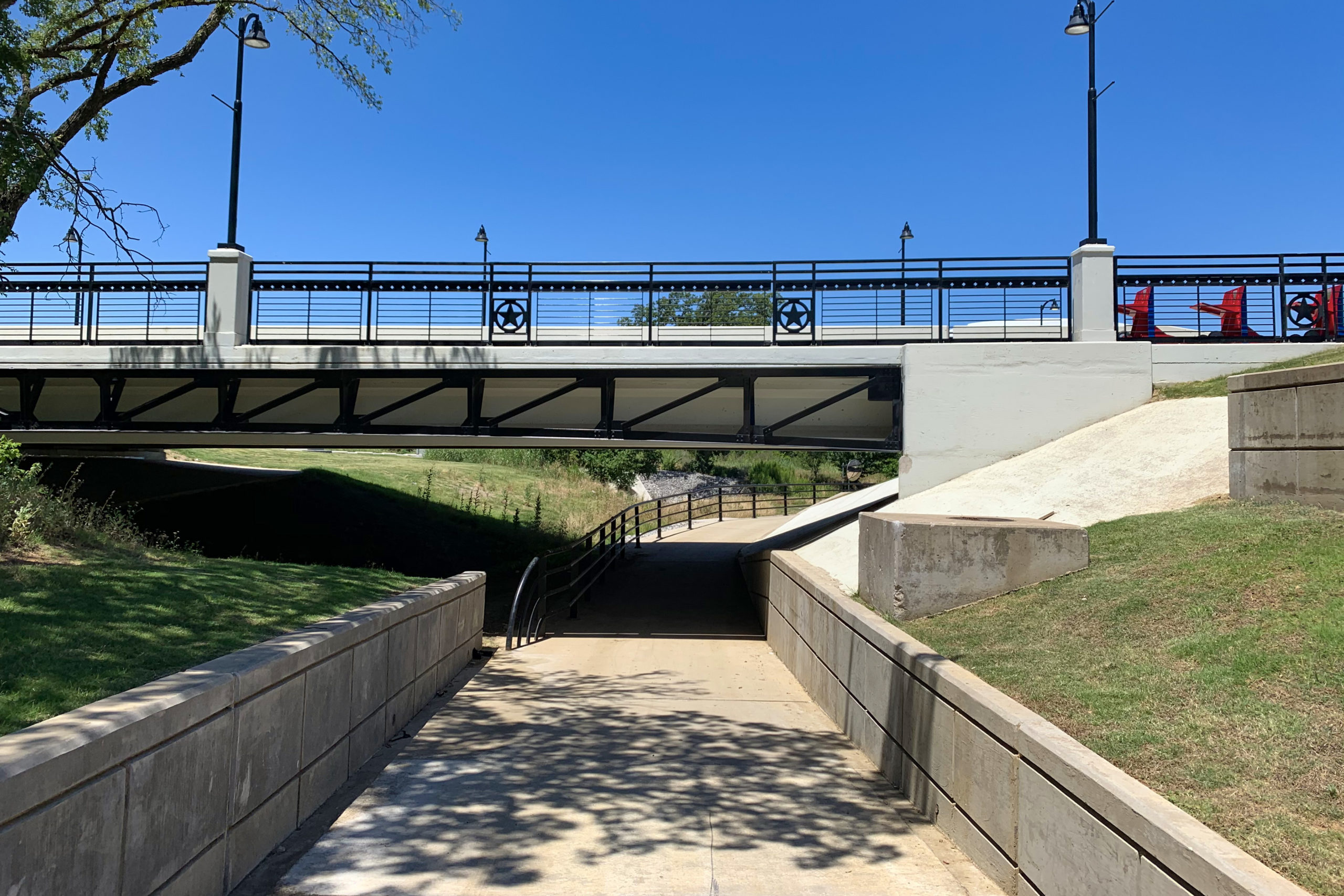 Walkway at Arlington Bridge at Rangers Lot R