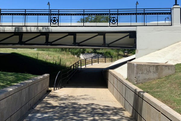 Walkway at Arlington Bridge at Rangers Lot R
