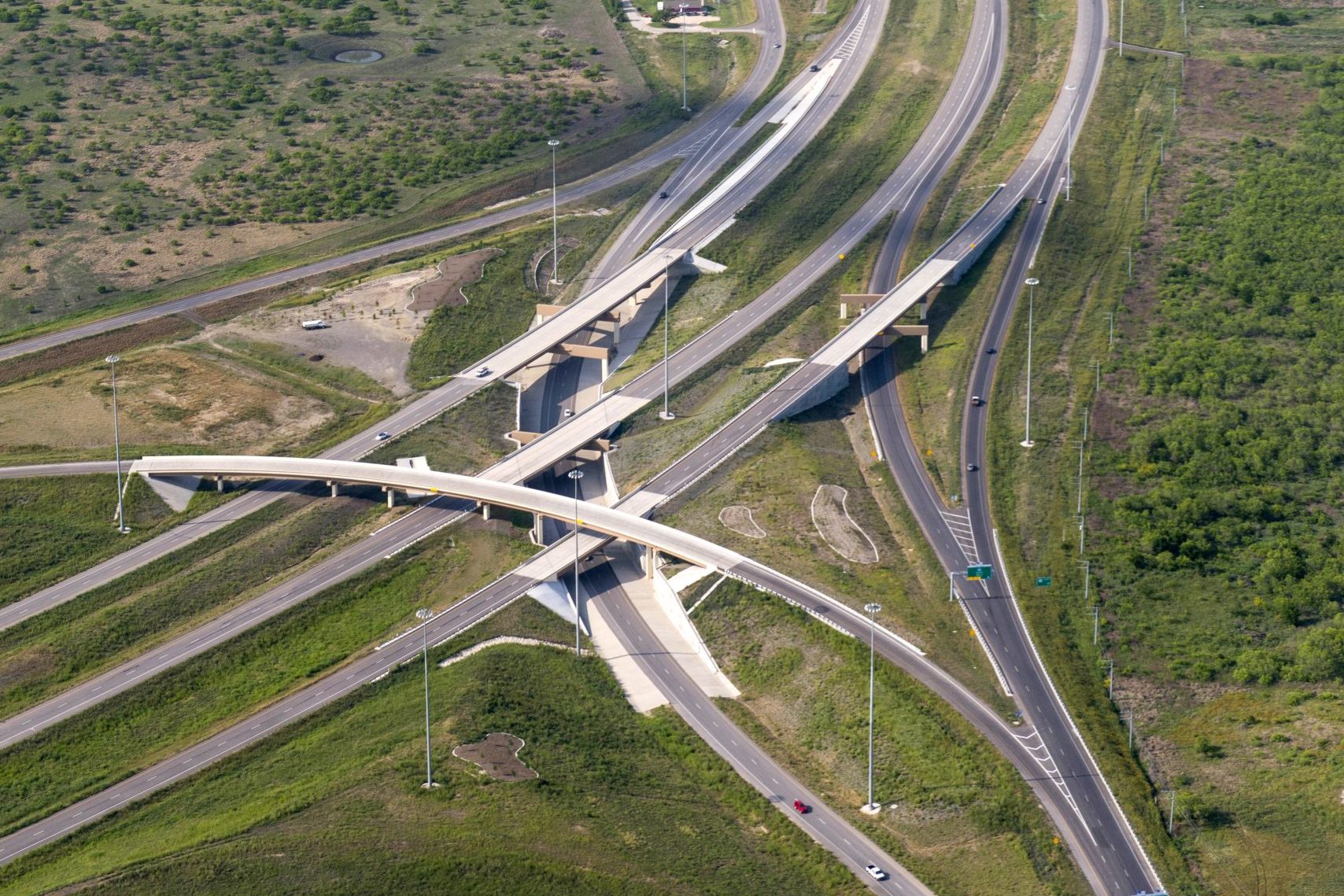 Interchange Aerial 1 - SH130 & US183 Interchange (Looking North)