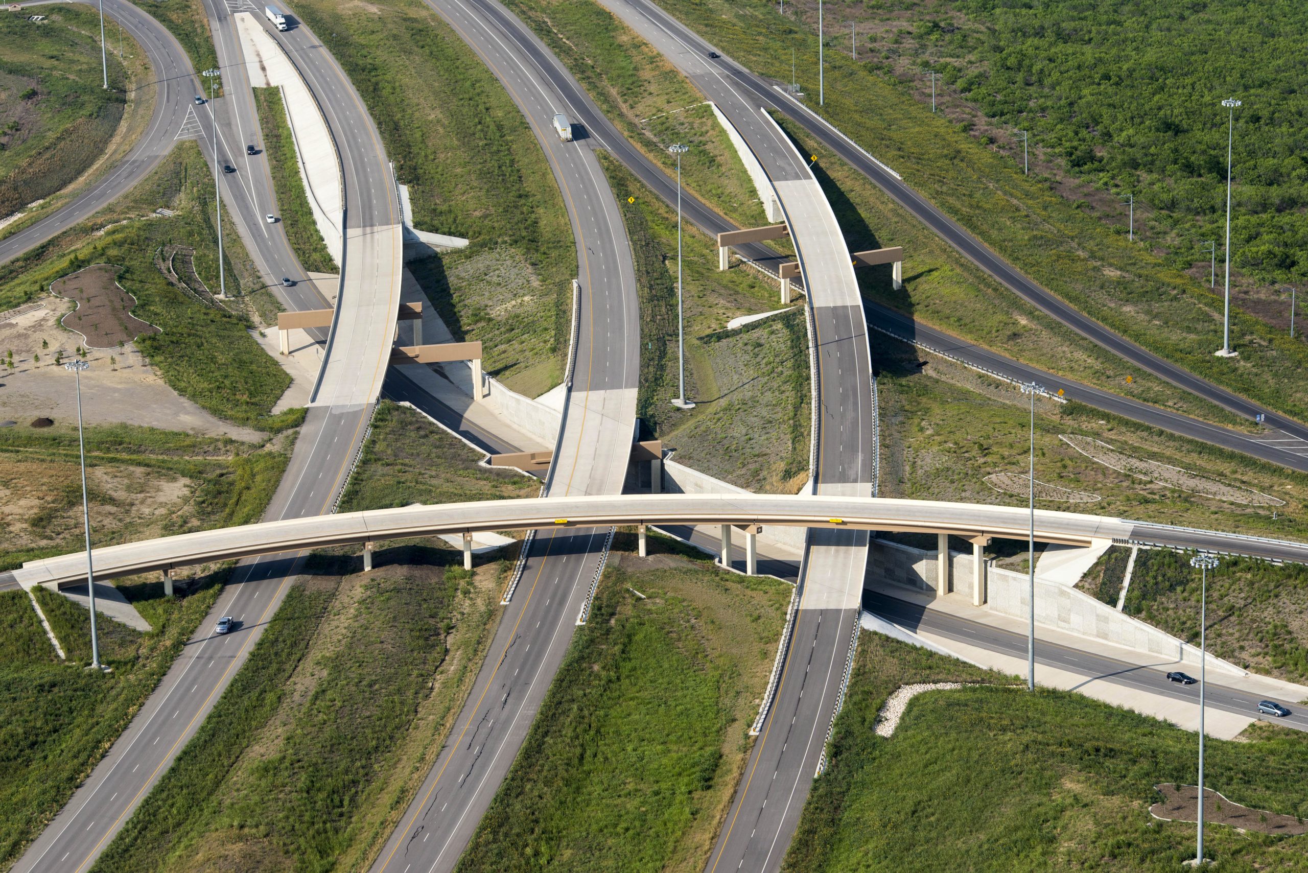 Interchange Aerial 4 - SH130 & US183 Interchange (Looking North)