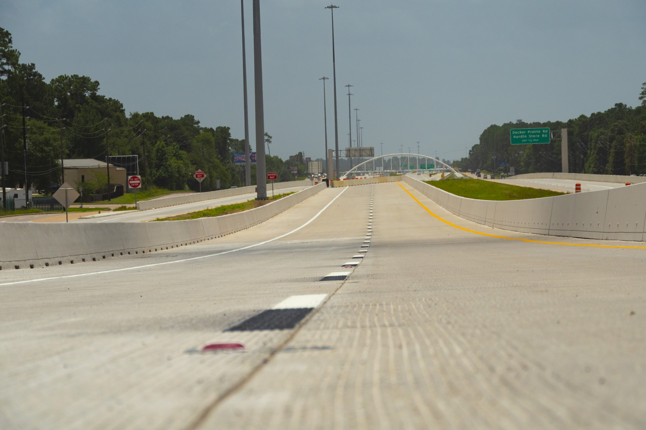 SH 249 Tomball Tollway with striping