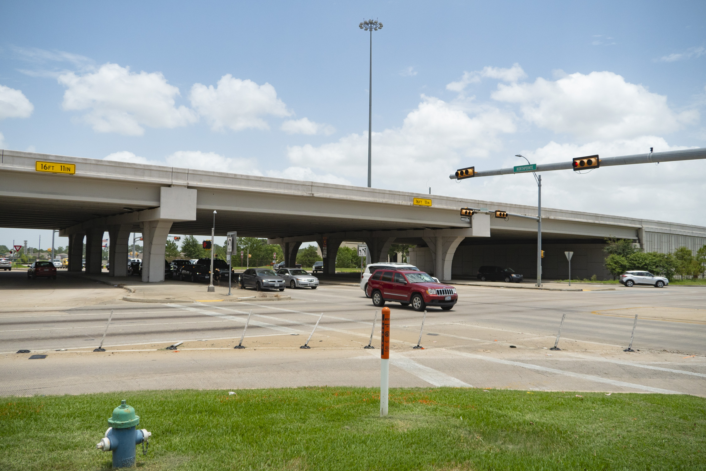Intersection under SH 249 Tomball Tollway