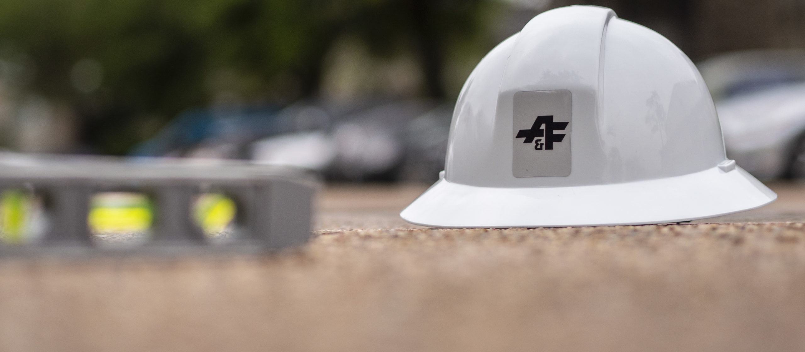 Aguirre & Fields construction hat