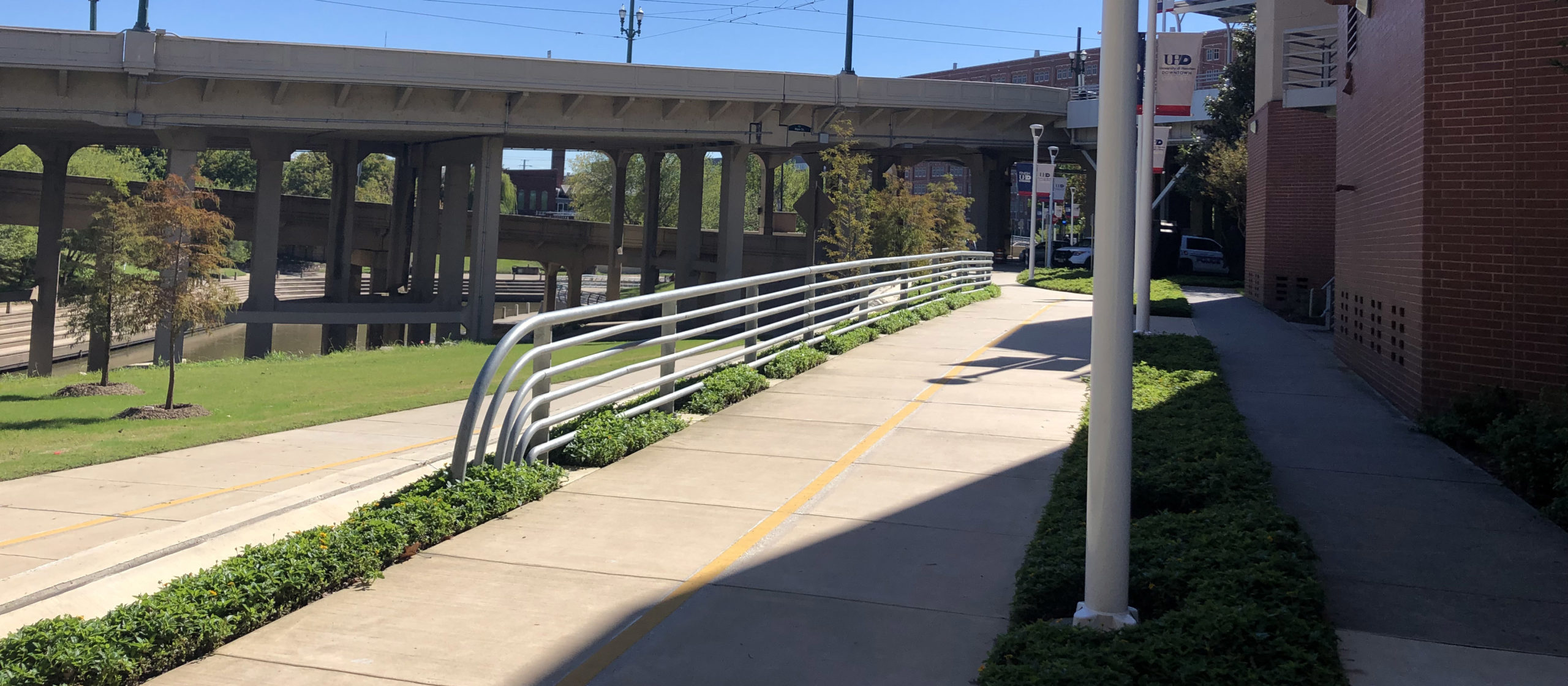 Sidewalk at Little Vince Bayou Pedestrian Bridge