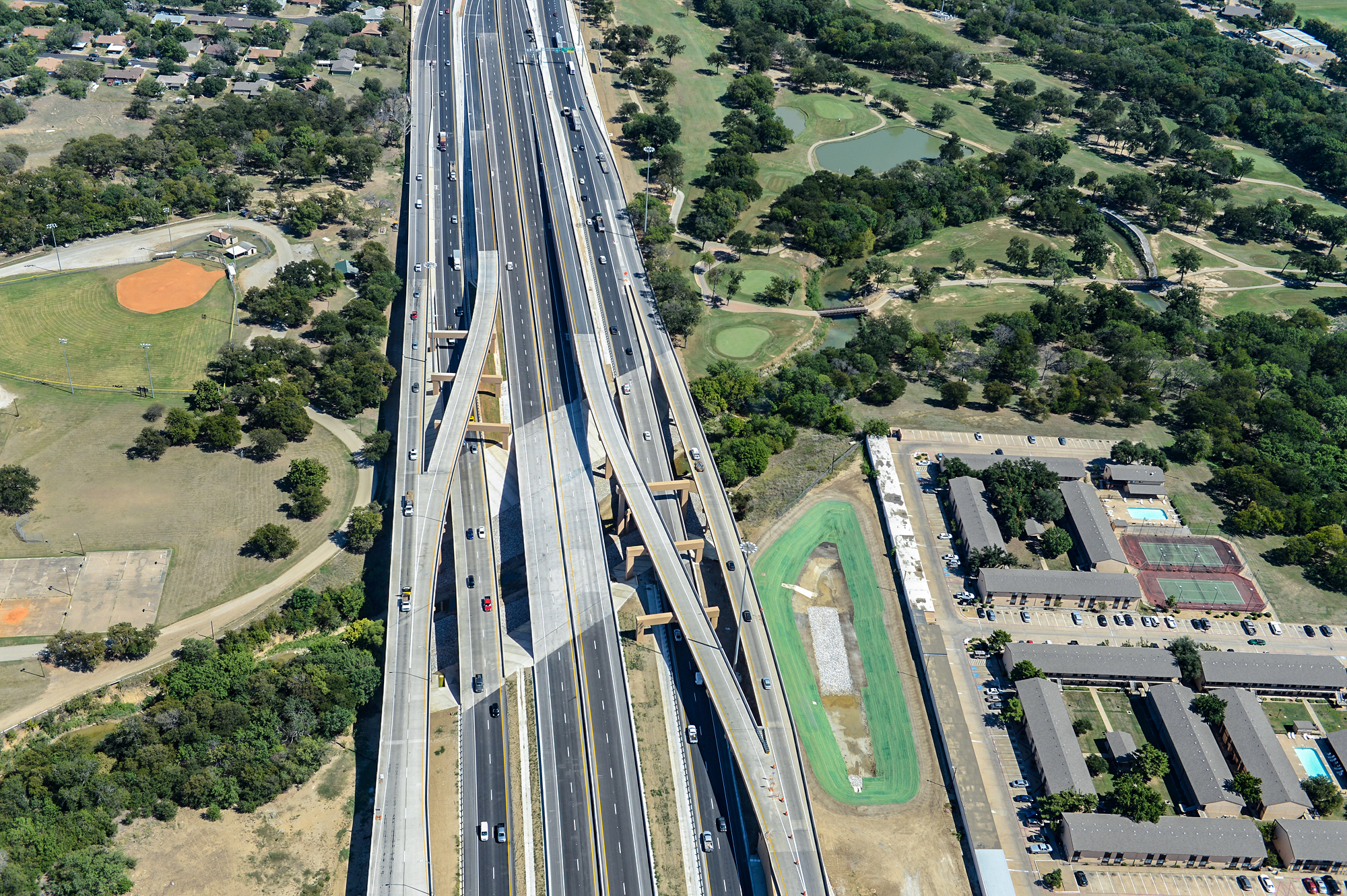 aerial view of 820 east of Denton Hw