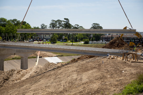 Bridge being constructed at Ardmore St. Bridge